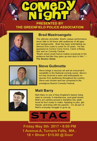 Greenfield Police Association Presents: Comedy Night