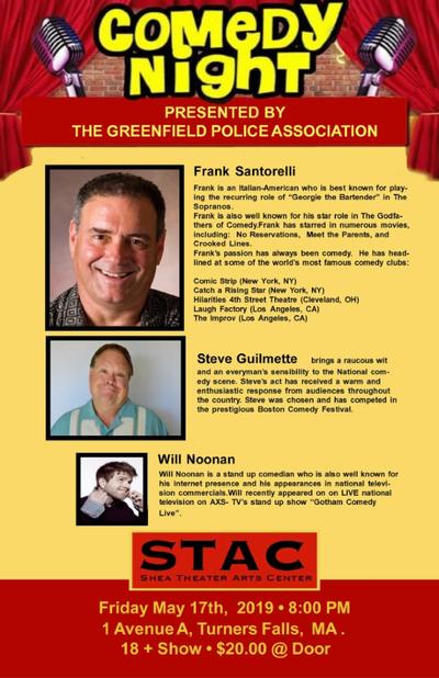 Greenfield Police Association Presents: Comedy Night!